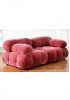 Mario Bellini Modular Sofa Replica Pink velvet 2-seater
